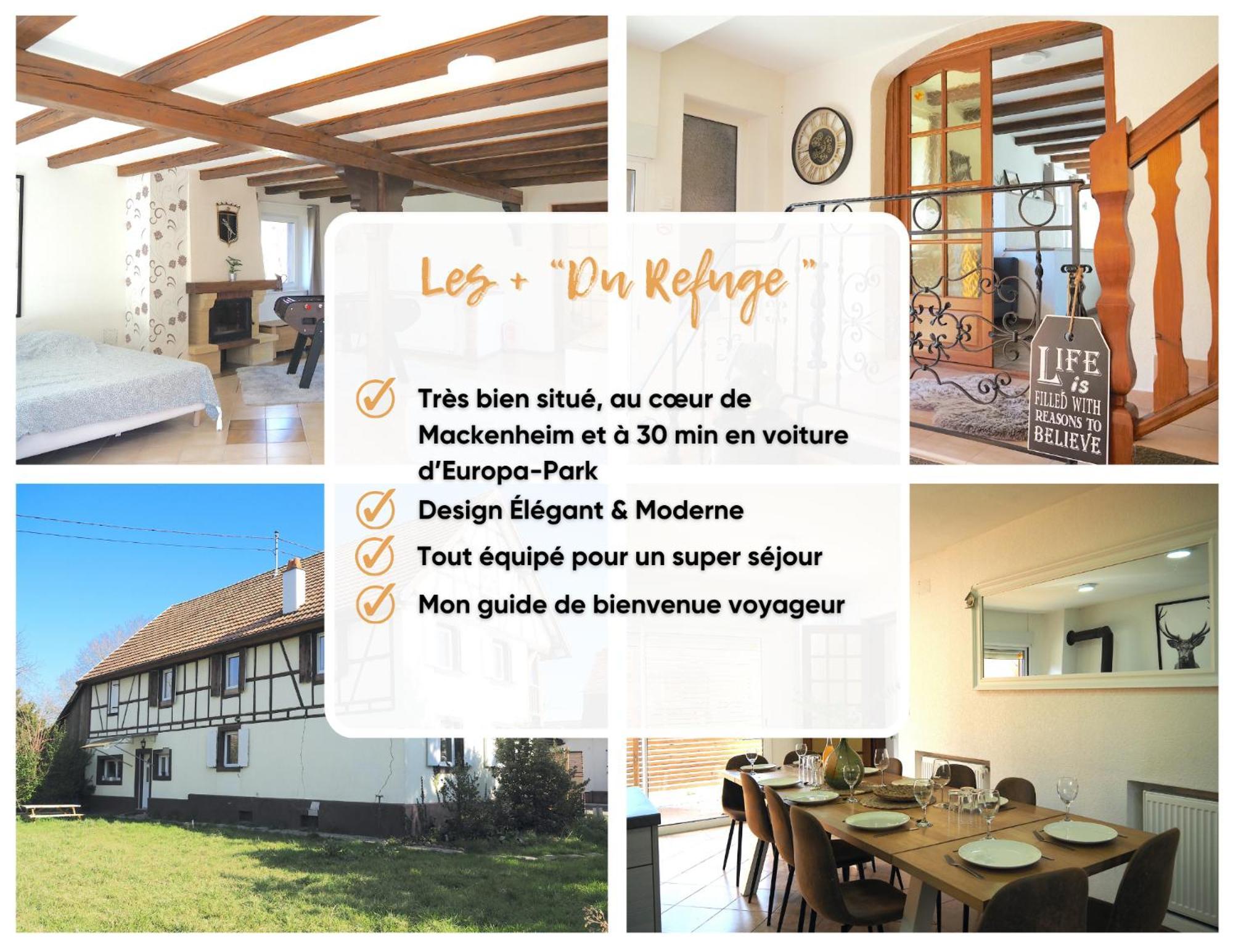 MackenheimLe Refuge "Domaine Harmonieux" 30 Min Europa-Park别墅 外观 照片